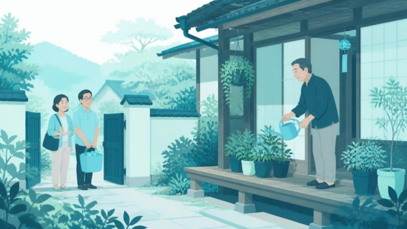 実家に住み続ける兄と訪ねてきた妹夫婦